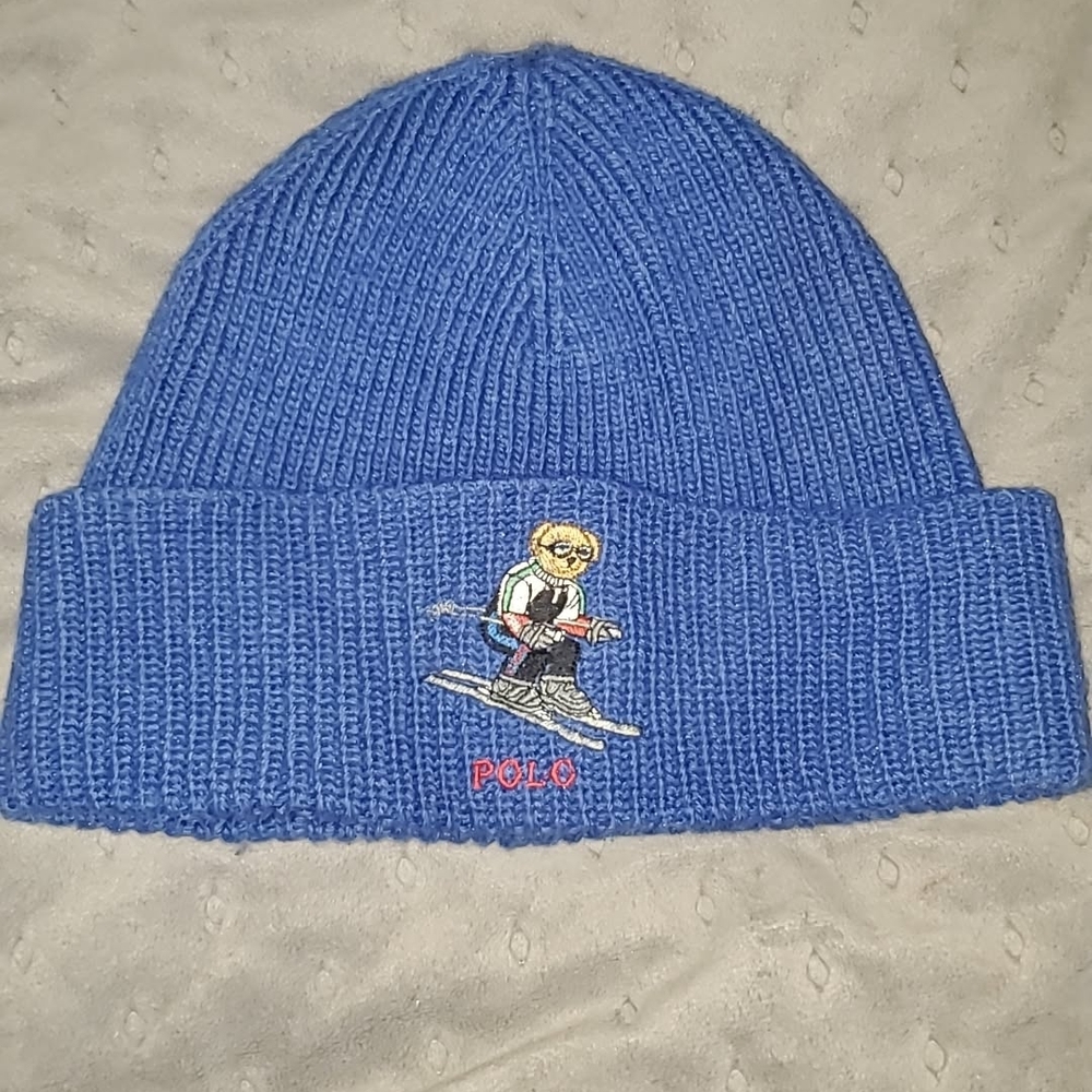 NWOT💙 Polo by Ralph Lauren Blue Knit Beanie